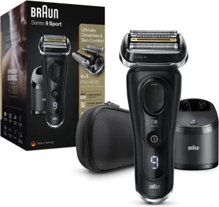 Braun Series 9 9352cc Sport Scheerapparaat Zwart Grijs