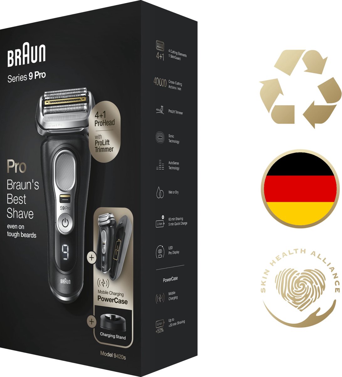 Braun Series 9 Pro 9420s Elektrisch Scheerapparaat