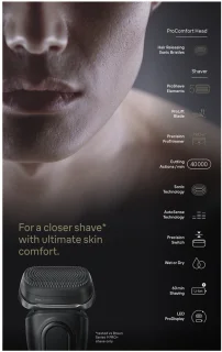 Braun Series 9 Pro+ 9590cc Scheerapparaat Zwart