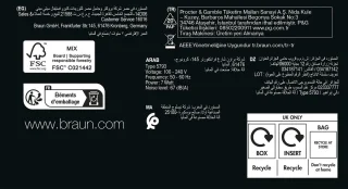 Braun Series 9 PRO+ 9600S Elektrisch Scheerapparaat Zwart