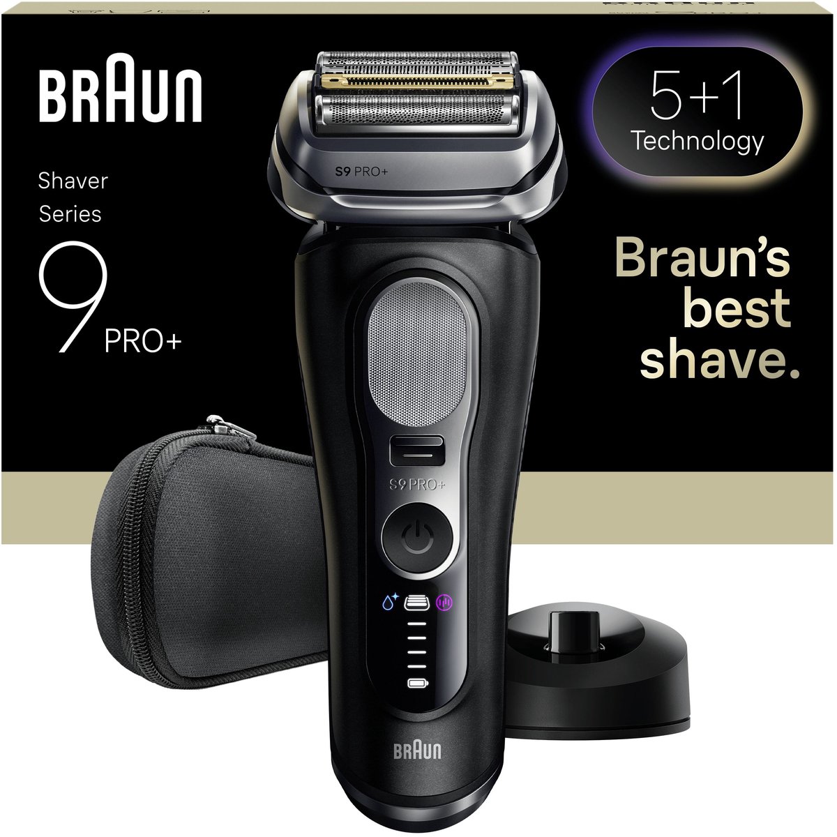 De Braun Series 9 PRO+ 9610S Elektrisch Scheerapparaat Zwart in één oogopslag