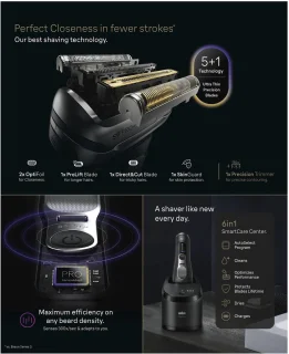 Braun Series 9 PRO+ 9660CC Elektrisch Scheerapparaat Zwart