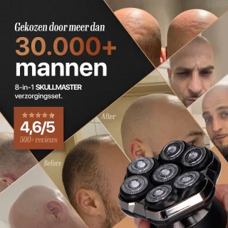 Brothers in Style Skull Master 8-in-1 Zwart Scheerapparaat