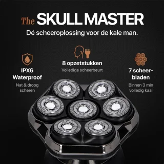 Brothers in Style Skull Master 8-in-1 Zwart Scheerapparaat