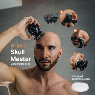 Brothers in Style Skull Master 8-in-1 Zwart Scheerapparaat