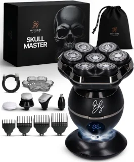 Brothers in Style Skull Master 8-in-1 Zwart Scheerapparaat