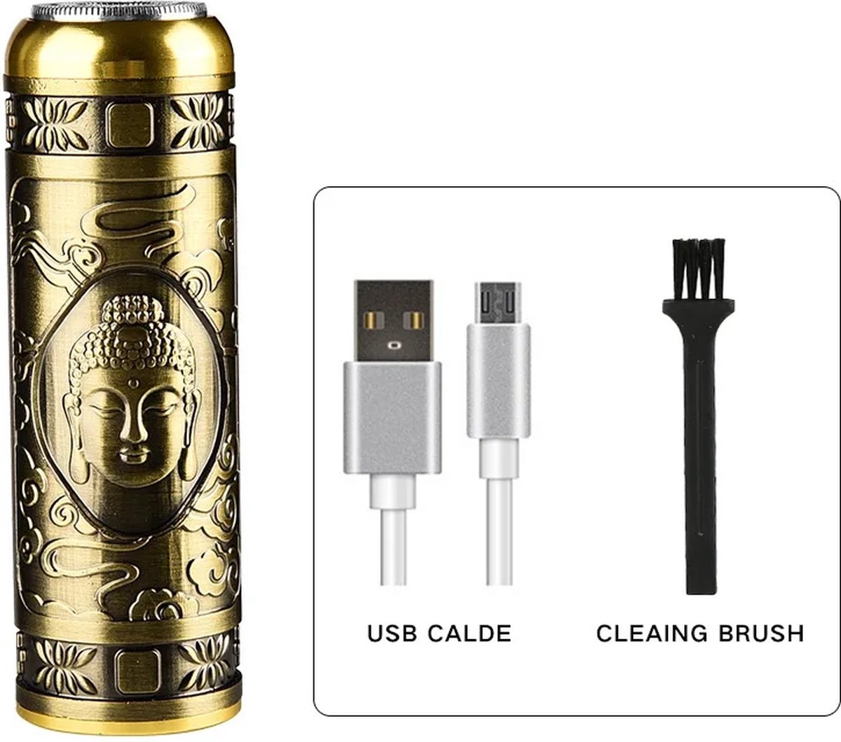 De BUDHA Vintage Mini Oplaadbare Shaver voor Gezicht en Lichaam in één oogopslag