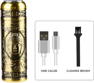 BUDHA Vintage Mini Oplaadbare Shaver voor Gezicht en Lichaam