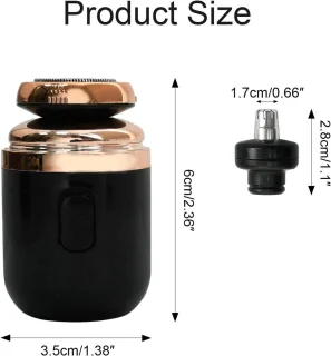 Capsule Elektrisch Scheerapparaat Heren Zwart