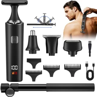 carmdering Lichaamstrimmer set met uitschuifbare steel