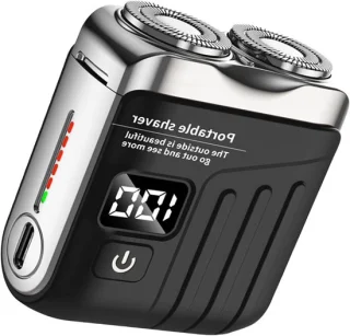 Compact Elektrisch Reisscheerapparaat Zilver