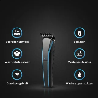 CRLYN Bodygroomer heren zwart/blauw