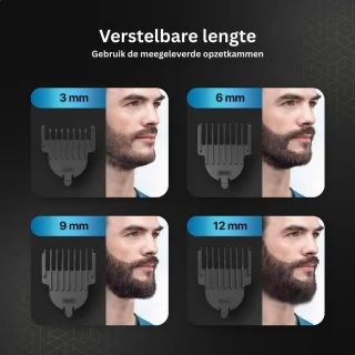 CRLYN Bodygroomer heren zwart/blauw