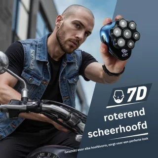 CRLYN Skull Shaver Scheerapparaat Bodygroomer Zwart