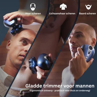 CRLYN Skull Shaver Scheerapparaat Bodygroomer Zwart