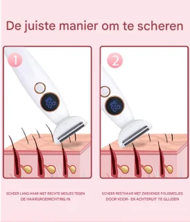 Crrynuo Dames Scheerapparaat 5-in-1 Type-C Opladen