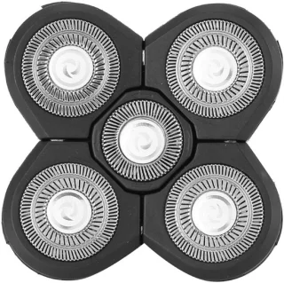 Dailygoods - Dailygoody - Elektrische Roterende Scheerapparaat - Waterdicht - Ergonomisch Ontwerp - Zwart - Vervangingsonderdeel - Voor Mannen - 5 Blade Hoofd