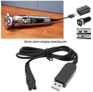 Dailygoods Dailygoody usb scheerapparaat oplader 1m kabel zwart