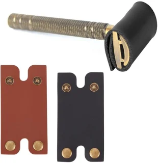 Dailygoods leren hoes voor scheerapparaat, 2 stuks