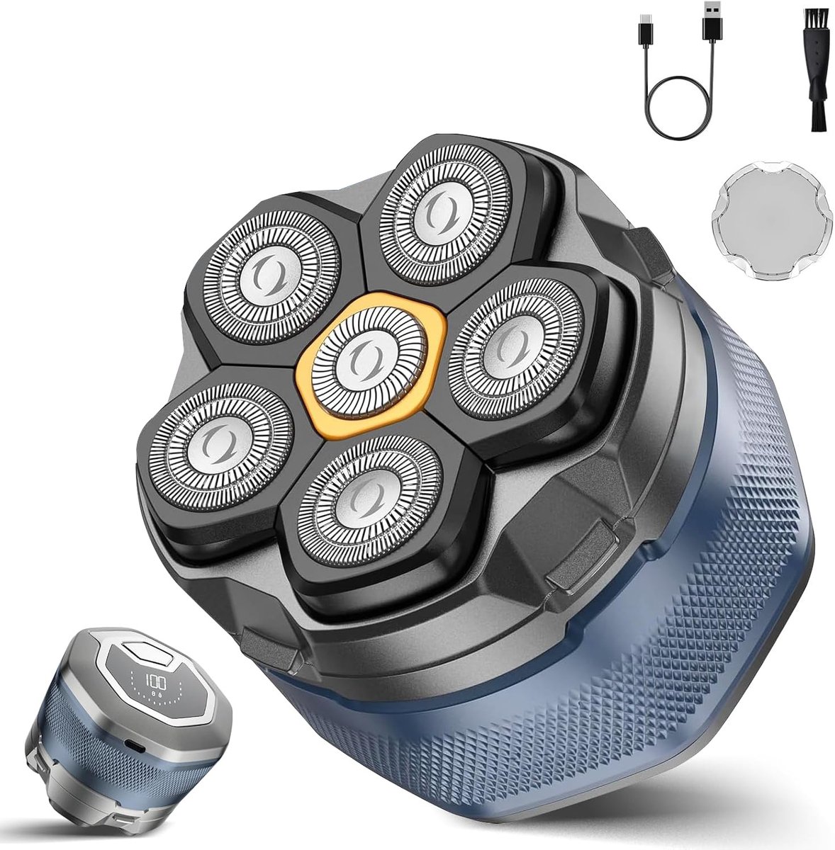 De DailySupplies Skull Shaver Scheerapparaat en Trimmer Blauw in één oogopslag