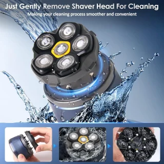 DailySupplies Skull Shaver Scheerapparaat en Trimmer Blauw