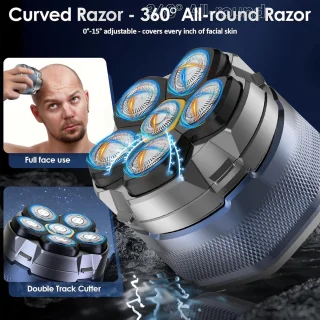 DailySupplies Skull Shaver Scheerapparaat en Trimmer Blauw