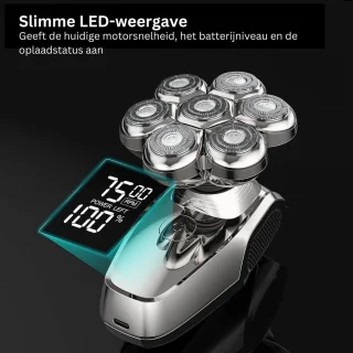 DailySupplies® Skull Shaver Scheerapparaat Zilver