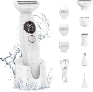 Dames 5-in-1 elektrisch scheerapparaat & bikinitrimmer
