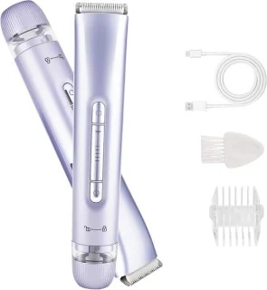 Dames Bikini Trimmer — Elektrisch Scheerapparaat (Lichtpaars)
