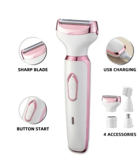 Dames elektrisch scheerapparaat 4-in-1