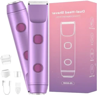 Damesontharingsapparaat 3-in-1 - Scheerapparaat Bikini - Gladde Huid - Dubbele Scheerkop - IPX7 Waterdicht - Wit
