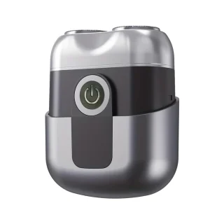 Digitale 2-Blade Scheerapparaat Mini USB Oplaadbaar Full Body Shaver & Baardtrimmer Grijs