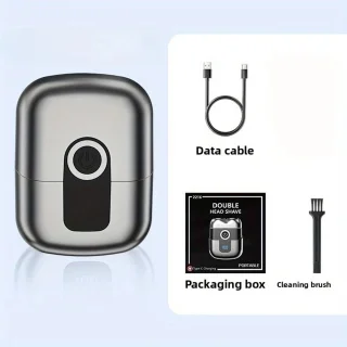 Digitale 2-Blade Scheerapparaat Mini USB Oplaadbaar Full Body Shaver & Baardtrimmer Grijs