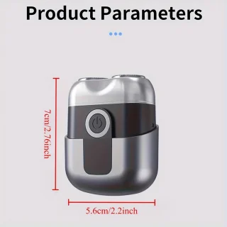 Digitale 2-Blade Scheerapparaat Mini USB Oplaadbaar Full Body Shaver & Baardtrimmer Grijs