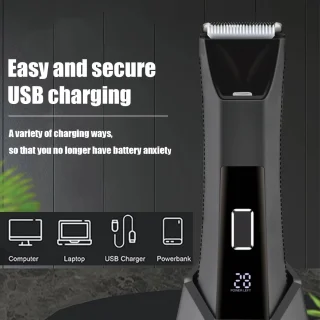 Digitale 2in1 Scheerapparaat Bodyshaver & Precisietrimmer Usb-Oplaadbaar
