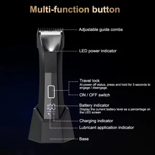 Digitale 2in1 Scheerapparaat Bodyshaver & Precisietrimmer Usb-Oplaadbaar