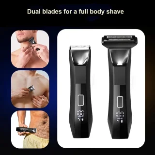 Digitale 2in1 Scheerapparaat Bodyshaver & Precisietrimmer Usb-Oplaadbaar