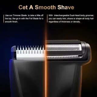 Digitale 2in1 Scheerapparaat Bodyshaver & Precisietrimmer Usb-Oplaadbaar