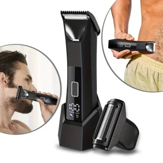 Digitale 2in1 Scheerapparaat Bodyshaver & Precisietrimmer Usb-Oplaadbaar