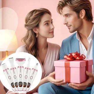 Digitale 5-in-1 Dames Trim Set USB Oplaadbaar Roze