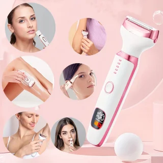 Digitale 5-in-1 Dames Trim Set USB Oplaadbaar Roze