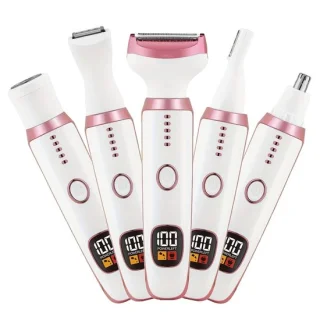 Digitale 5-in-1 Dames Trim Set USB Oplaadbaar Roze