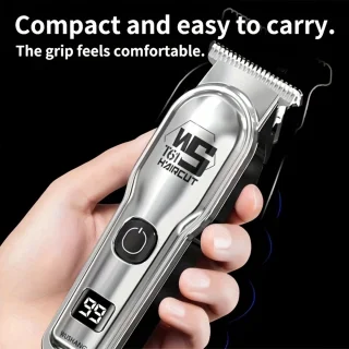 Digitale Scheerapparaat Mini 0,5mm Usb Oplaadbaar Zilver