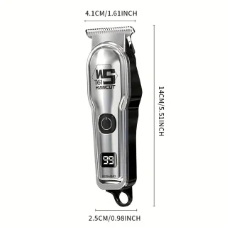 Digitale Scheerapparaat Mini 0,5mm Usb Oplaadbaar Zilver