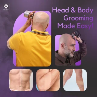 Draadloos Elektrisch Hoofd- en Gezichtsscheerapparaat