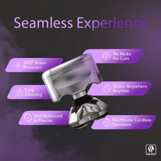 Draadloos Elektrisch Hoofd- en Gezichtsscheerapparaat