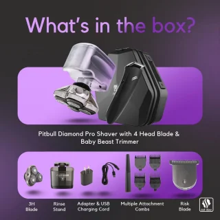 Draadloos Elektrisch Hoofd- en Gezichtsscheerapparaat