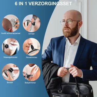 Draadloos Roterend Hoofdscheerapparaat 3D Zwevende Mesjes