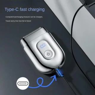 Draagbaar elektrisch scheerapparaat met type-c-aansluiting