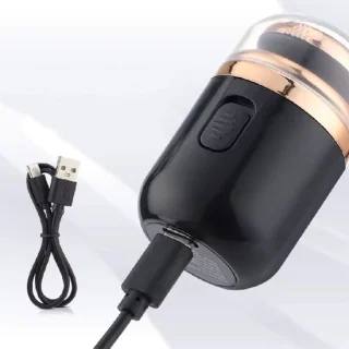 Draagbaar mini-elektrisch scheerapparaat voor mannen - wit